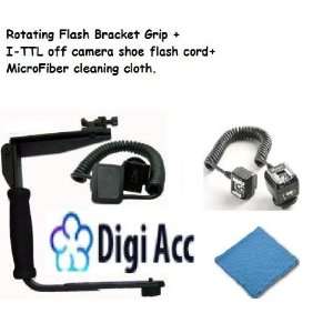   Flash Bracket Grip+ I ttl Off Camera Shoe Flash Cord for Nikon D500