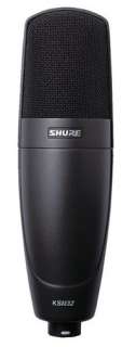  Shure KSM32 Embossed Single Diaphragm Microphone, Charcoal 