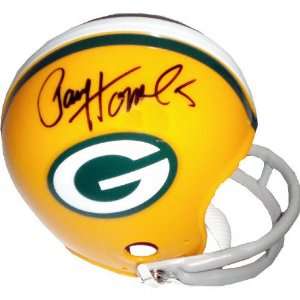   Bay Packers Autographed 2 Bar Throwback Mini Helmet