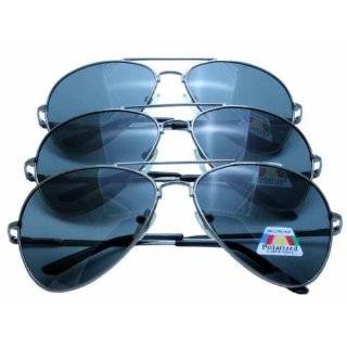 Pack 50 mm Polarized Aviator Sunglasses with Spring Hinges