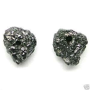 Carats BLACK Treasures Raw Rough Diamond Beads  