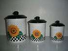 sunflower canister set  