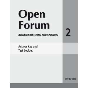  Open Forum 2 Answer Key and Test Booklet (9780194417754 