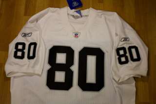 AUTHENTIC REEBOK JERRY RICE OAKLAND RAIDERS WHITE BLACK SILVER JERSEY 
