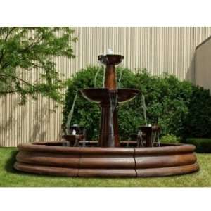   Grande Lascala Spill Fountain   Trevia Greystone Patio, Lawn & Garden