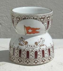 WHITE STAR LINE RARE RMS TITANIC OLYMPIC EGG CUP 1912  