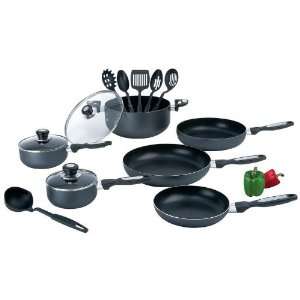  Chef&apos s Secret® 15pc Aluminum Cookware Set Kitchen 