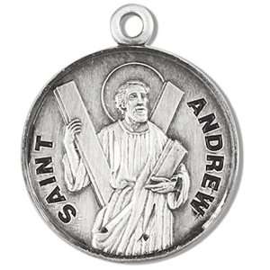  Sterling Silver Patron Saint St Andrew Catholic Religious 