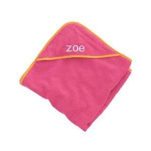  Personalized Hooded Towel   Red Baby