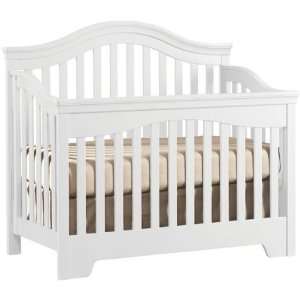  Built To Grow Slat Crib piano Key White Lt Atq Baby