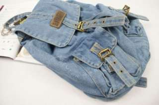 DENIM Backpack/Schoolbag SUPER CUTE For School in Two Great Colors 