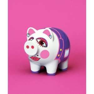  Mini Piggy Bank, Violet Piggy, Porcelain Mini Piggy Bank 