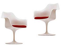 Set of 2 Eero Saarine Style Tulip Arm Chairs BRAND NEW  
