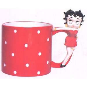 Betty Boop Red Polka Dot Large Coffee 16oz. Mug