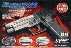 Licensed SIG Sauer P226 Spring Airsoft Pistol Hand Gun H.P.A series 