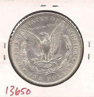 1890 Morgan Silver Dollar GEM BU #13650  