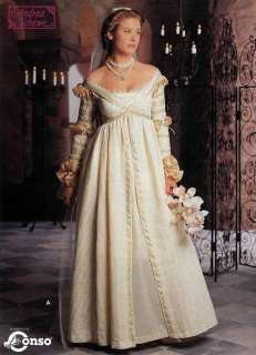   Renaissance Wedding, Courtier & Maiden Gown Simplicity 8735 Pattern