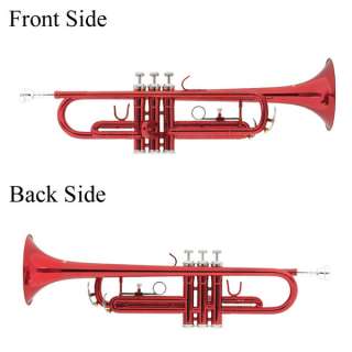 Mendini Bb Trumpet ~Gold Silver Black Blue Purple Red  