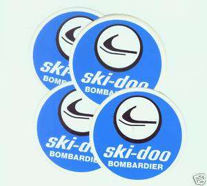 VINTAGE~4~ SKIDOO BOMBARDIER SNOWMOBILE STICKER BLUE  