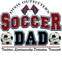 Rebel Flag Dixie Outfitters Soccer Dad T Shirt S,M,L,XL  