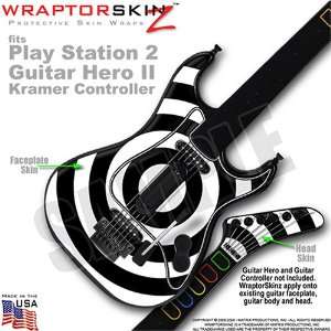  PS2 Guitar Hero II (2) Kramer Guitar Bullseye Black and 