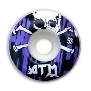  ATM Neo Punk Skateboard Wheels (Purple, 53mm) Sports 