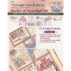  The Vintage Workshop GARDEN OF VERSE QUILT KIT WITH CD For 