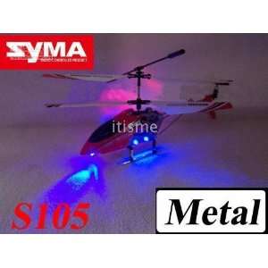  s105 metal 3 ch micro rc radio control helicopter with 