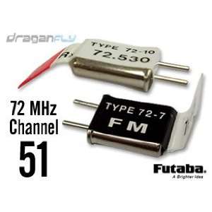   Channel 51 Crystal Set 72MHz FM Radio Receiver + Transmitter Crystals