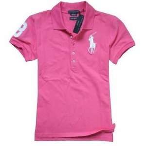  Ralph Lauren Big Pony Women Polo Shirt Pink M Everything 