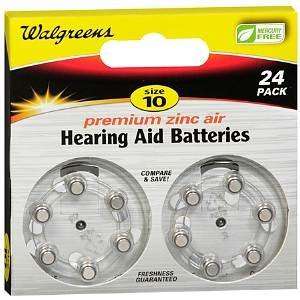  Size 10 Premium Zinc Air Hearing Aid Batteries 24 Pack, 24 