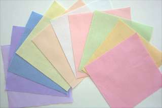 PASTEL SOLIDS 30 CHARMS Quilt Squares Moda Fabric  