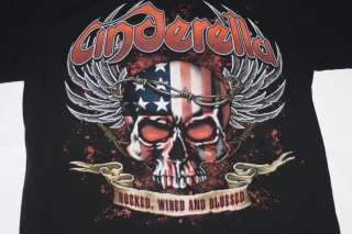 2006 Cinderella Hair Metal Rock Concert Tee T Shirt Med  