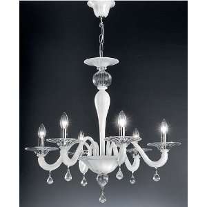  Murano 927/6 Chandelier   crystal/red, 110   125V (for use 