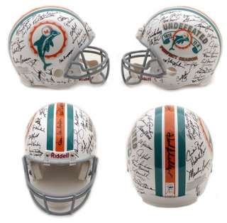 1972 Miami Dolphins Team Signed Proline Helmet MM LE  