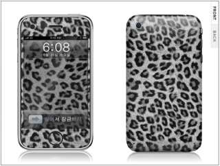 APPLE IPHONE 3G/3GS Skin Cover Sticker LEOPARD +CLEANER  