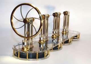 SOLAR TWIN CYLINDER Stirling engine READY BUILT 094922833549  