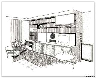 built in cabinets and storage walls by arthur collani used 1956 