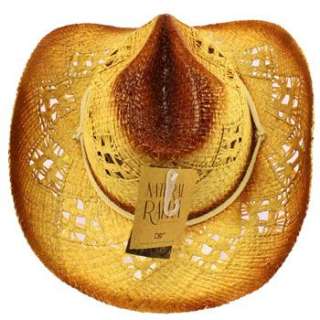   Western Cowboy Cowgirl Raffia Straw Distressed for Vintage Look