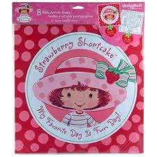 Strawberry Shortcake Party Supplies ~ 8 ACTIVITY SHEETS  
