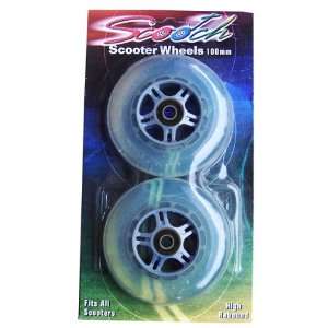   100mm CLEAR Replacement WHEELS for RAZOR SCOOTER