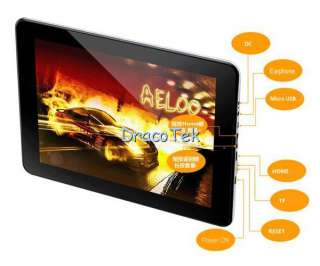   IPS Capacitive Android 2.3 Tablet A10 1GHz CPU 1GB DDR3 2160P  