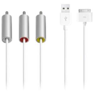   iPhone 4s Audio Video AV Composite Cable iPhone 4 4Gs 4S USB iOS 5