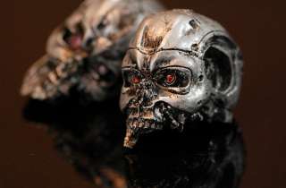 Terminator T 800 skull Skeleton Custom Made Hand Paint  