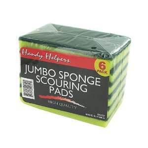  30 Packs of 6 Jumbo Sponge Scouring Pads