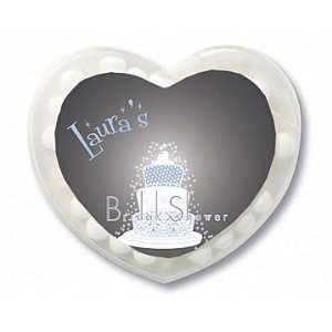 Wedding Favors Blue Wedding Cake Design Personalized Heart Shaped Mint 