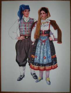 Croatia Folk Costume   Omisalj Krk   IV/13  