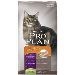Purina Pro Plan Dry Adult Cat Food, Chicken and Rice Formula, 3.5 