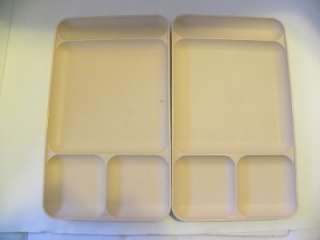 VNT Pink Tupperware Dining Divided Tray Unique Set 2  
