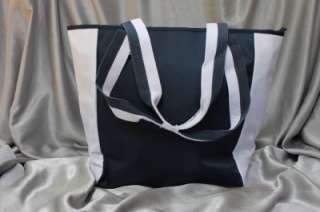 CARPISA SHOULDER TOTE BAG FROM ITALY NWT  NAVY BLUE/WHT  